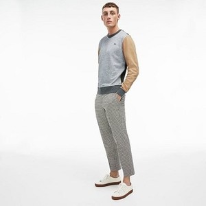 [해외] 남여공용 LIVE Crew Neck Cotton Fleece Sweatshirt [라코스테 LACOSTE] grey chine/beige/grey/brown (SH9075-51-D8H)