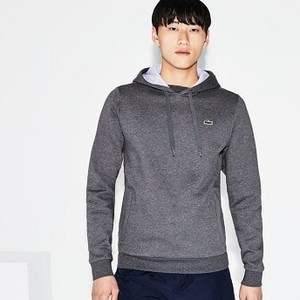 [해외] Mens Sport Hooded Fleece Tennis Sweatshirt [라코스테 LACOSTE] grey chine/grey chine (SH2128-51-TLK)