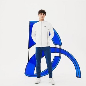 [해외] Mens SPORT Technical Midlayer Zip Sweatshirt - Novak Djokovic Supporter Collection [라코스테 LACOSTE] white (SH7401-51-001)