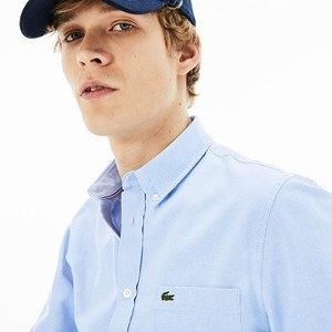 [해외] Mens Regular Fit Cotton Oxford Shirt [라코스테 LACOSTE] light blue (CH4976-51-58M)