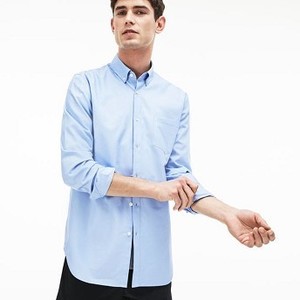 [해외] Mens Regular Fit Cotton Mini Pique Shirt [라코스테 LACOSTE] light blue/light blue (CH9623-51-NSV)