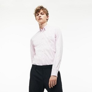 [해외] Mens Slim Fit Stretch Cotton Poplin Shirt [라코스테 LACOSTE] pink (CH9628-51-HSK)
