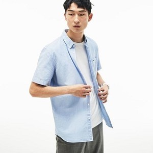 [해외] Mens Regular Fit Oxford Cotton Shirt [라코스테 LACOSTE] light blue (CH4975-51-58M)