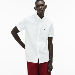 [해외] Mens Regular Fit Oxford Cotton Shirt [라코스테 LACOSTE] white (CH4975-51-001)