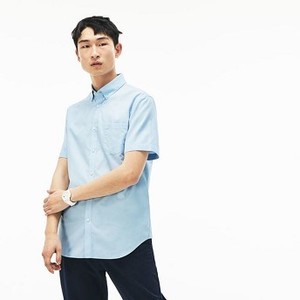 [해외] Mens Regular Fit Mini Pique Shirt [라코스테 LACOSTE] light blue/light blue (CH9612-51-NSV)