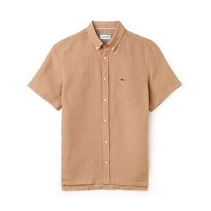 [해외] Mens Regular Fit Linen Shirt [라코스테 LACOSTE] kraft beige (CH4991-51-VDW)