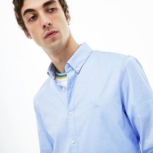 [해외] Mens Slim Fit Stretch Cotton Pinpoint Shirt [라코스테 LACOSTE] light blue (CH0431-51-58M)