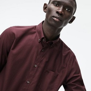 [해외] Mens Regular Fit Cotton Mini Pique Shirt [라코스테 LACOSTE] brown/brown (CH9623-51-C9E)