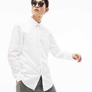 [해외] Mens Regular Fit Cotton Mini Pique Shirt [라코스테 LACOSTE] white/white (CH9623-51-800)