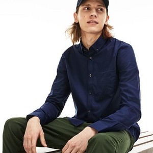 [해외] Mens Regular Fit Cotton Mini Pique Shirt [라코스테 LACOSTE] navy blue/navy blue (CH9623-51-423)