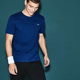 [해외] Mens SPORT Crew Neck Tennis T-Shirt [라코스테 LACOSTE] blue (TH7618-51-Q1Y)