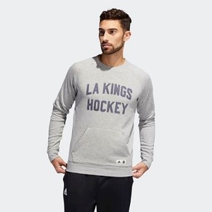 Mens Athletics Kings Fleece Crew Sweatshirt Multi/Medium Grey Heather (DN2051)