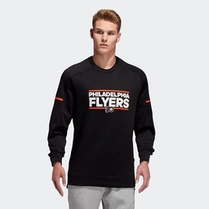 Mens Athletics Flyers Squad Crew Sweatshirt Multi/Black/Varsity Orange (D77061)