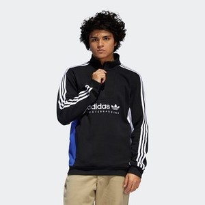 [해외] ADIDAS USA Mens Originals Apian Sweatshirt [아디다스 ADIDAS] Black/White/Active Blue (DU8381)