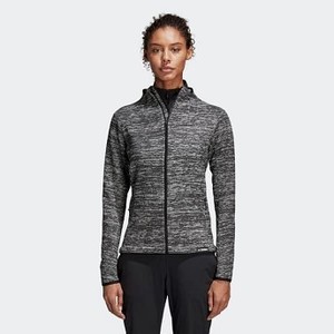 [해외] ADIDAS USA Womens Outdoor Knit Fleece Jacket [아디다스 자켓] Dark Grey Heather (CY2143)