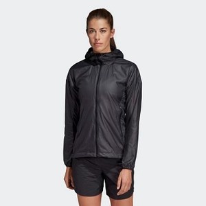 [해외] ADIDAS USA Womens Outdoor Terrex Agravic Alpha Hooded Shield Jacket [아디다스 자켓] Carbon (DQ1510)