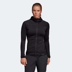 [해외] ADIDAS USA Womens Outdoor Trace Rocker Hooded Fleece Jacket [아디다스 자켓] Black (DQ1517)
