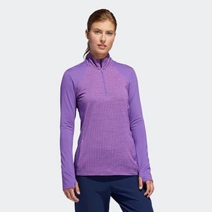 [해외] ADIDAS USA Womens Golf Half-Zip Knit Jacket [아디다스 자켓] Active Purple (DP5791)