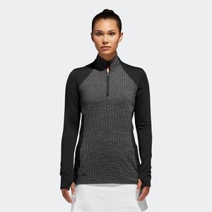 [해외] ADIDAS USA Womens Golf Half-Zip Knit Jacket [아디다스 자켓] Black (DQ2154)