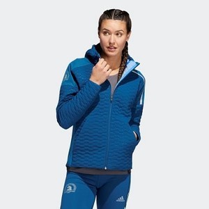 [해외] ADIDAS USA Womens 런닝 Boston Marathon® adidas Z.N.E. Winter Run Jacket [아디다스 자켓] Legend Marine (DX8763)