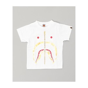 [해외] BAPE FIRE CAMO SHARK 티셔츠 K [베이프] 화이트/옐로우 (38593208_251_d_215)