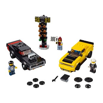 [해외] LEGO 2018 Dodge Challenger SRT Demon and 1970 Dodge Charger R/T [레고 장난감] (75893)