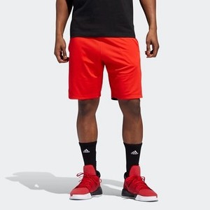 [해외] Mens Basketball Accelerate 3-Stripes Shorts [아디다스 반바지] Active Red (DU1656)