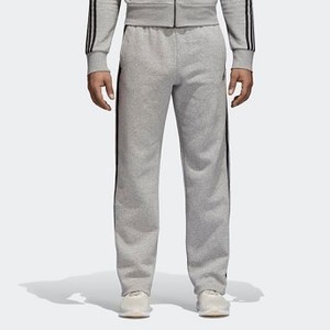 [해외] Mens Training Essentials 3-Stripes Fleece Pants [아디다스 트레이닝 바지] Medium Grey Heather/Black (CE9493)