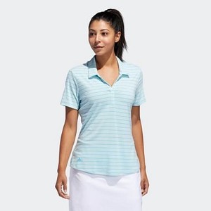 [해외] Womens Golf Club Polo Shirt [아디다스 반팔티] Bright Cyan (DQ0511)