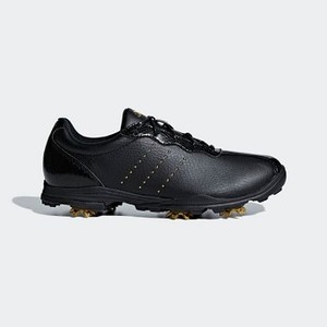 [해외] Womens Golf Adipure DC Shoes [아디다스 운동화] Core Black/Gold Metallic/Core Black (F33618)
