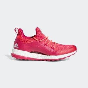 [해외] Womens Golf Pureboost Golf Shoes [아디다스 운동화] Red Zest/Bold Pink/Cloud White (BB8015)