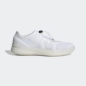 [해외] Womens adidas by Stella McCartney Pureboost Trainer Shoes [아디다스 운동화] Cloud White/Core Black/Vivid Green (D97715)