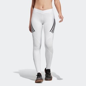 [해외] Womens Training Alphaskin Sport 3-Stripes Long Tights [아디다스 레깅스] White (DQ3559)