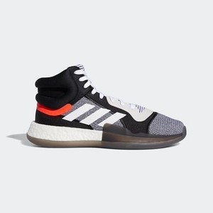 [해외] Basketball Marquee Boost Shoes [아디다스 하이탑] Cloud White/Core Black/Solar Red (BB7822)