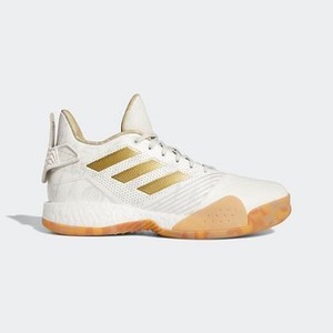 [해외] Basketball T-Mac Millennium Shoes [아디다스 하이탑] Cloud White/Gold Metallic/Cloud White (G27750)