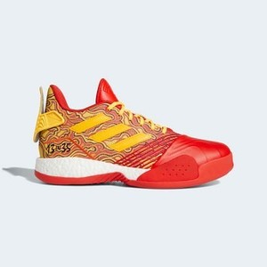 [해외] Basketball T-Mac Millennium Shoes [아디다스 하이탑] Scarlet/Gold Metallic/Red (G28376)