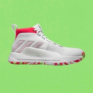 [해외] Basketball Dame 5 Shoes [아디다스 하이탑] Cloud White/Shock Red/Crystal White (BB9312)