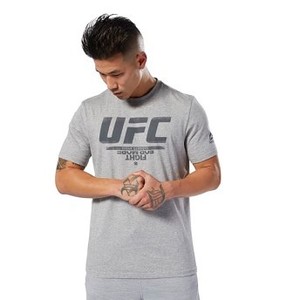 [해외] UFC Fan Gear Logo Tee [리복 반팔티] Medium Grey Heather (DU4583)