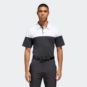 [해외] Mens Golf Adipure Mixed Piece Polo Shirt [아디다스 반팔티] Carbon (CY9463)