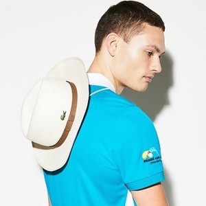 [해외] 남여공용 SPORT Miami Open Woven Tennis Hat With Cord [라코스테 모자] Beige (RK7941-51)