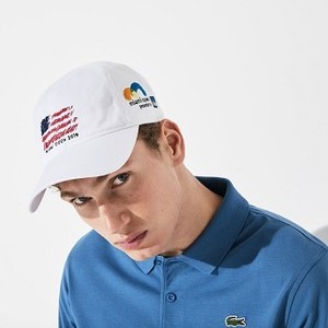 [해외] Mens SPORT Miami Open Edition Cap [라코스테 모자] White (RK7473-51)