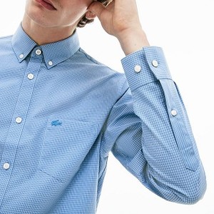 [해외] Mens Regular Fit Poplin Shirt [라코스테 셔츠] Blue/Light Blue (CH0439-51)