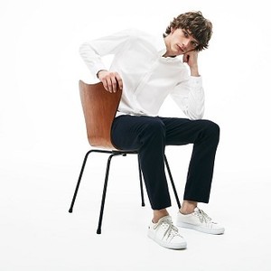 [해외] Mens Slim Fit Stretch Cotton Pinpoint Shirt [라코스테 셔츠] White (CH0431-51)