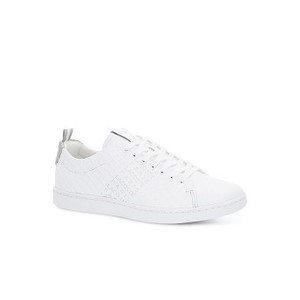 [해외] Womens Carnaby Evo Embossed Leather Sneakers [라코스테 운동화] WHITE/SILVER (37SFA0012)