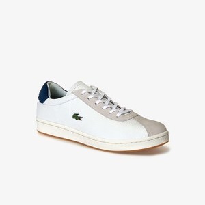 [해외] Mens Masters Leather and Suede Sneakers [라코스테 운동화] OFF WHITE/NAVY (37SMA0035)
