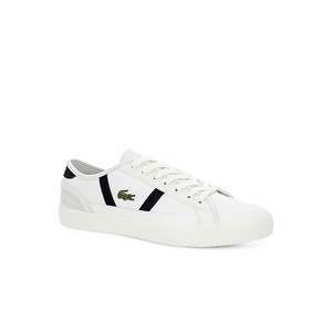 [해외] Mens Sideline Leather and Suede Sneakers [라코스테 운동화] OFF WHITE/NAVY (37CMA0068)