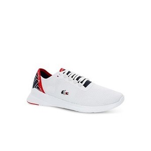 [해외] Mens LT Fit Sneakers with Tricolor Croc [라코스테 운동화] WHITE/NAVY/RED (37SMA0030)
