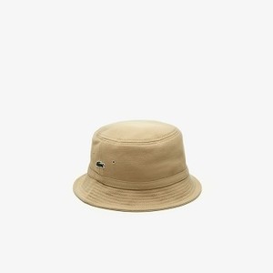 [해외] Mens Cotton pique bucket hat [라코스테 모자] Beige (RK8490-51)