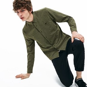 [해외] Mens Lacoste Motion Regular Fit Shirt [라코스테 셔츠] Khaki Green (CH4863-51)