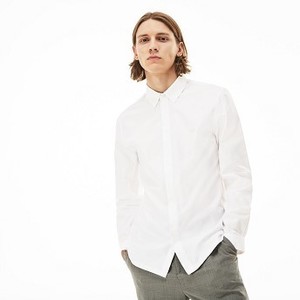 [해외] Mens Motion Slim Fit Cotton Mini Pique Shirt [라코스테 셔츠] White (CH0704-51)